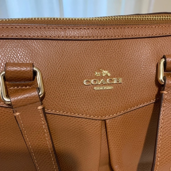 Coach leather cross body satchel. - Picture 8 of 13